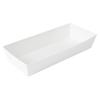 Restaurantware Matsuri Vision 7 x 2.8 x 1.4 Inch Sushi Trays 100 Greaseproof Sushi Packaging Boxes - Lids Sold Separately Disposable White Paper Sushi Containers For Appetizers Or Desserts view 2