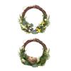 2pcs Artificial Garland Door Hanging Wreath Wedding Garland Decorative Simulated Flower Wreath Pendant Adornment Wedding Creative Home view 1