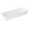 Restaurantware Matsuri Vision 6.5 x 1.7 x 1.4 Inch Sushi Trays 100 Greaseproof Sushi Packaging Boxes - Lids Sold Separately Disposable White Paper Sushi Containers For Appetizers Or Desserts view 2