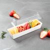 Restaurantware Matsuri Vision 6.5 x 1.7 x 1.4 Inch Sushi Trays 100 Greaseproof Sushi Packaging Boxes - Lids Sold Separately Disposable White Paper Sushi Containers For Appetizers Or Desserts view 3