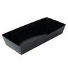 Restaurantware Matsuri Vision 7 x 2.8 x 1.4 Inch Sushi Trays 100 Greaseproof Sushi Packaging Boxes - Lids Sold Separately Disposable Black Paper Sushi Containers For Appetizers Or Desserts view 2