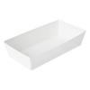 Restaurantware Matsuri Vision 5 x 4.4 x 1.4 Inch Sushi Trays 100 Greaseproof Sushi Packaging Boxes - Lids Sold Separately Disposable White Paper Sushi Containers For Appetizers Or Desserts view 2