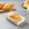Restaurantware Matsuri Vision 5 x 4.4 x 1.4 Inch Sushi Trays 100 Greaseproof Sushi Packaging Boxes - Lids Sold Separately Disposable White Paper Sushi Containers For Appetizers Or Desserts view 3