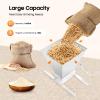 Manual Grain Crusher Mill, Stainless Steel Dry Cereals Grinder Crusher Malt Mill Adjustable Hand Grain Mill Low Speed Drill Malt Crusher Gap Grinder Dry Grinder for Kitchen,Not Applicable to Legumes view 2