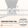 Manual Grain Crusher Mill, Stainless Steel Dry Cereals Grinder Crusher Malt Mill Adjustable Hand Grain Mill Low Speed Drill Malt Crusher Gap Grinder Dry Grinder for Kitchen,Not Applicable to Legumes view 4