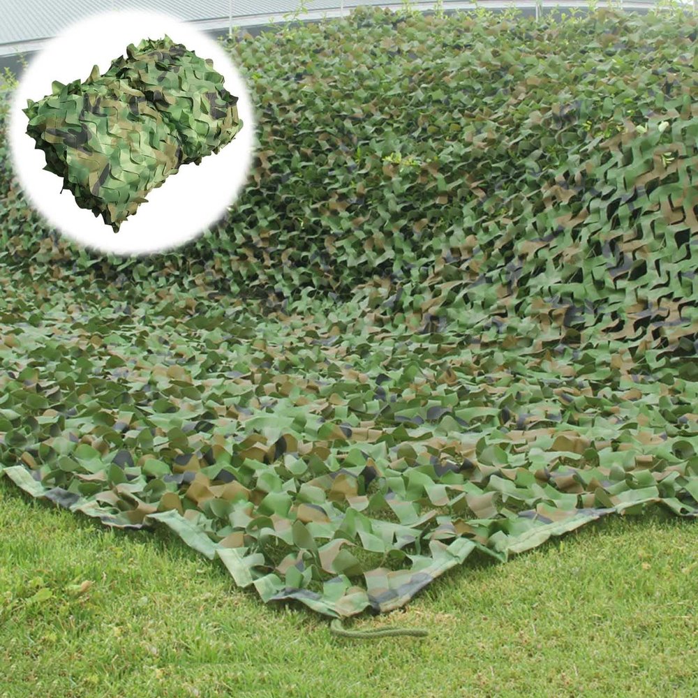 Pxzybd Military Camo Netting,Outdoor Patio Pergola Garden Shade Net,Hunting Camouflage Net,Camping, Party Decoration,Car Cover Camouflage Netting,Sunscreen Net,Customizable,Jungle-210m(6.6 * 32.8ft)