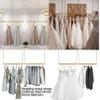 2 Pcs- 47"Height Adjustable Gold Clothing Racks Hanging Rack Ceiling Metal Clothes Rack Boutiques Store Retail Display Wedding Dress Organization Iron Chain Commercial Garment Rack Storage Hanger view 3