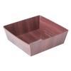 Restaurantware Matsuri Vision 3.7 x 1.4 Inch Sushi Trays 100 Greaseproof Sushi Packaging Boxes - Lids Sold Separately Disposable Wood Grain Paper Sushi Containers For Appetizers Or Desserts view 2
