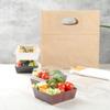Restaurantware Matsuri Vision 3.7 x 1.4 Inch Sushi Trays 100 Greaseproof Sushi Packaging Boxes - Lids Sold Separately Disposable Wood Grain Paper Sushi Containers For Appetizers Or Desserts view 4