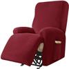4 pieces Recliner Stretch Sofa Slipcover Recliner Chair Cover Relaxation Armchair Cover with Pockets Soft Polyester Spandex Recliner Cover Slipcover for Living Room Furniture Cover ( Color : #51 ) view 1