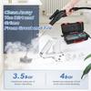 Hapyvergo High Pressure Steam Cleaner, 1700W High Temp Portable Steamer Machine for Cleaning, Tankless and Heavy Duty for Commercial Home Use Grout Tile Kitchen Bathroom Car Detailing view 3