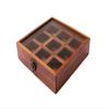 Multipurpose Storage Box for Kitchen with 1Spoon / Wooden Masala Dabba Spice Box with Glass Lid (SQUARE) view 3