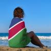 Namibia Flag Beach Towel Beach Blanket Large Towels Oversized Lightweight Sand Free Towel for Adults Travel Gym Camping Pool Yoga Outdoor and Picnic view 4