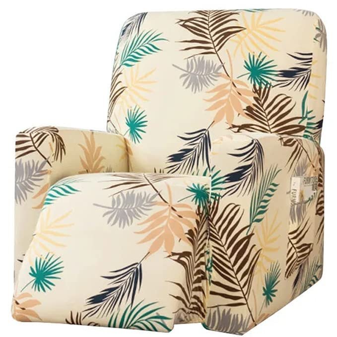 4 pieces Recliner Stretch Sofa Slipcover Recliner Chair Cover Relaxation Armchair Cover with Pockets Soft Polyester Spandex Recliner Cover Slipcover for Living Room Furniture Cover ( Color : Small )
