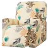 4 pieces Recliner Stretch Sofa Slipcover Recliner Chair Cover Relaxation Armchair Cover with Pockets Soft Polyester Spandex Recliner Cover Slipcover for Living Room Furniture Cover ( Color : Small ) view 1