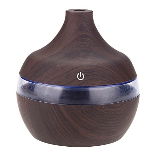 Portable Mini Humidifier for Bedroom, 300ML Ultra Quiet Cool Mist Air Oil Diffuser with 7 Colors Night Light for Baby, USB Charging