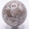 49mm 175g Sparkling Smoky Quartz Sphere Polished Translucent Natural Gemstone Crystal Mineral Specimen Ball - India + Stand view 3