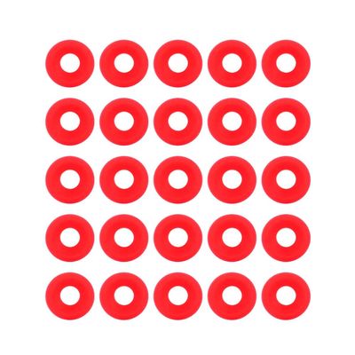 Silicone Rubber Gaskets Washers for Swing Top Bottles, 25 Pieces Leak Proof Seals compatible with Home Brew Beer Soda Bottles