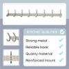 Coat Rack Wall Mount  Brushed Nickel 24 Inch Stainless Steel Hook Rail with 8 Heavy Duty Double Coat Hooks  Wall Mounted Coat Hanger for Entryway, Bathroom, Bedroom, Towel, Hat Organizer - 2 Pack view 3