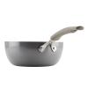 Rachael Ray Cook + Create Nonstick Saucier Pan/Saucepan, 3 Quart, Gray view 3