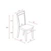 East West Furniture LAMZ5-N8-32 5 Piece Dining Table Set Includes a Rectangle Kitchen Table with Removable Leaf and 4 Light Beige Linen Fabric Upholstered Chairs, 42x92 Inch, Walnut view 4