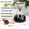 Barista Warrior Pour Over Coffee Maker with Glass Carafe and Reusable Stainless Steel Dripper  Complete Pour Over Coffee Kit with Acacia Wood Scoop for Rich, Flavorful Drip Brewing at Home view 2