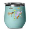 Gift For Boss Rainbow Unicorn Insulated Wine Tumbler 12oz Travel Cup view 1