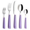 ANNOVA Silverware Set 20 Pieces Stainless Steel Cutlery Color Handle Flatware - 4 x Dinner Knife; 4 x Dinner Fork; 4 x Salad Fork; 4 x Dinner Spoon; 4 x Dessert Spoon (Lilac) view 1
