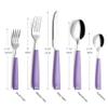 ANNOVA Silverware Set 20 Pieces Stainless Steel Cutlery Color Handle Flatware - 4 x Dinner Knife; 4 x Dinner Fork; 4 x Salad Fork; 4 x Dinner Spoon; 4 x Dessert Spoon (Lilac) view 4