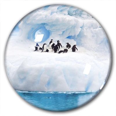 Penguin Fridge Magnet Refrigerator Stickers Decorative Magnet Travel Souvenir Crystal Glass
