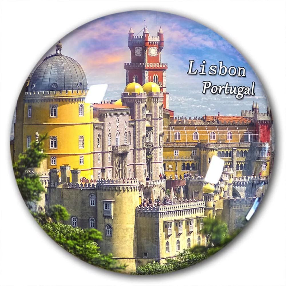 Portugal Lisbon Fridge Magnet Refrigerator Stickers Decorative Magnet Travel Souvenir Crystal Glass