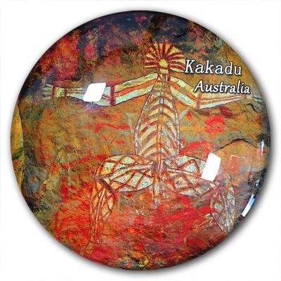 Australia Kakadu Fridge Magnet Refrigerator Stickers Decorative Magnet Travel Souvenir Crystal Glass