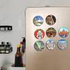 Australia Kakadu Fridge Magnet Refrigerator Stickers Decorative Magnet Travel Souvenir Crystal Glass view 4