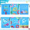 12 Pcs Pool Party Bags Drawstring Beach Bag Goody Favor Gift Bags Beach Shark Tropical Theme Party Supplies for Summer Pool view 2