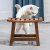 XJHOME Non-Slip Wooden Step Stool Kitchen Stepping Stools, Convenient Carrying Wooden Stools, Safer Stronger Bearing 250kg Bathroom Stools view 2