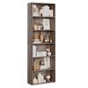 FOTOSOK 6-Tier Open Bookcase and Bookshelf, Freestanding Display Storage Shelves Tall Bookcase for Bedroom, Living Room and Office, Oak view 1