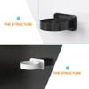 Zerodeko 2pcs Wall-Mounted Hair Dryer Holders Adhesive Hair Dryer Racks No Drilling Storage Stands for Bathroom and Closet and Design view 2