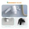 Zerodeko 2pcs Wall-Mounted Hair Dryer Holders Adhesive Hair Dryer Racks No Drilling Storage Stands for Bathroom and Closet and Design view 3