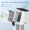 Acekool Portable Air Conditioner 14,000 BTU 3-IN-1 Quiet AC Unit Remote Control, Built-in Dehumidifier, Fan, Auto, Sleep Modes, Cools Room to 750 sq. ft, Exhaust Hose & Window Kit, 24H Timer, White view 4