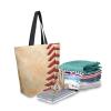 ALAZA Retro Baseball Threads Canvas Tote Bag Large Women Casual Shoulder Bag Handbag,Shopping Grocery Cotton Bag Reusable,Multipurpose,Heavy Duty For Outdoors Weekender Travel view 4