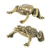 MAGICLULU Feng Shui Money Frog & Toad Figurine, 2pcs Brass Home Decor, Wealth Attraction Collectible, Golden, Metallic Color Family, 1.18x0.79x0.59in view 1