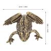 MAGICLULU Feng Shui Money Frog & Toad Figurine, 2pcs Brass Home Decor, Wealth Attraction Collectible, Golden, Metallic Color Family, 1.18x0.79x0.59in view 2
