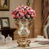 Elegant Large Flower Vases Table Centerpiece for Kitchen Dining Living Room Home Decor, European RetroTall Big Resin Flowers Chinese Vases for Bedroom Decorations, Best 16.5410.24in view 3