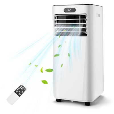 DORTALA Portable Air Conditioner 8000 BTU, 3-in-1 AC Unit with Remote Control, Dehumidifier, 24H Timer, Window Kit, Standing AC Cooling Unit for Home Office, White