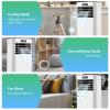 DORTALA Portable Air Conditioner 8000 BTU, 3-in-1 AC Unit with Remote Control, Dehumidifier, 24H Timer, Window Kit, Standing AC Cooling Unit for Home Office, White view 3