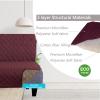 U-NICE HOME Futon Sofa Covers Reversible Sofa Slipcover Armless Cover Furniture Protector Couch Cover Water Resistant (Futon, Burgundy/Tan) view 3