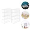 2 Pcs Transparent Glasses Display Box Glasses Case Sunglasses Display Holder Eyeglasses Storage Case view 4