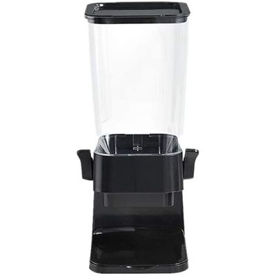 Cereal Dispenser Countertop Cereal DispenserHermetically sealed Dry Food Dispenser Container Candy Dispenser Large Capacity for Household Multifunction (Color : Black)