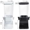 Cereal Dispenser Countertop Cereal DispenserHermetically sealed Dry Food Dispenser Container Candy Dispenser Large Capacity for Household Multifunction (Color : Black) view 2
