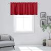 Little Bird Valance Curtain for Kitchen, Living Room, Bedroom, Bathroom Window Solid Polyester febrics dcor You Window Brick Red1 Panel W 42 X 8 L view 1